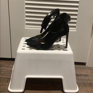 Nine West Black Ankle Strap Heels
